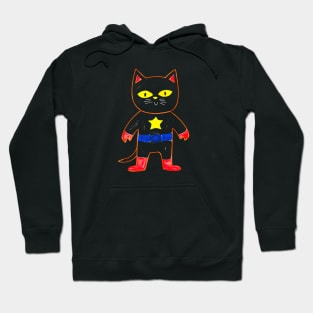 Crayon Superhero Kitty #1 Hoodie